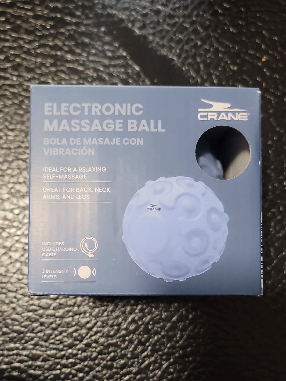 Crane Light Blue Electronic Vibrating Self-Massage Ball